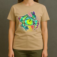 Funny Trippy Hippie Psychedelic Peace Frog T-Shirt