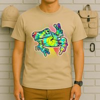 Funny Trippy Hippie Psychedelic Peace Frog T-Shirt