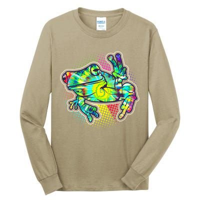 Funny Trippy Hippie Psychedelic Peace Frog Tall Long Sleeve T-Shirt