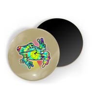 Funny Trippy Hippie Psychedelic Peace Frog Magnet