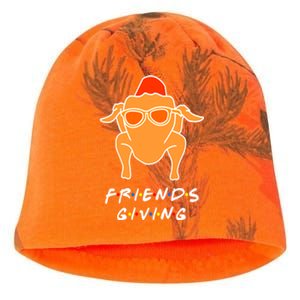 Funny Turkey Happy Friendsgiving Funny Gift For Friends Gift Kati - Camo Knit Beanie