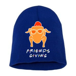 Funny Turkey Happy Friendsgiving Funny Gift For Friends Gift Short Acrylic Beanie