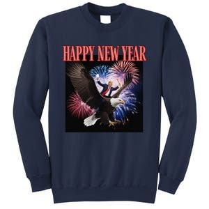 Funny Trump Happy New Year 2025 We Made History Donald Pump Sweatshirt