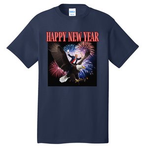 Funny Trump Happy New Year 2025 We Made History Donald Pump Tall T-Shirt