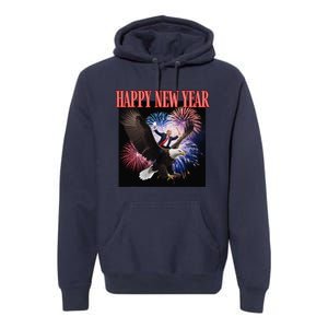 Funny Trump Happy New Year 2025 We Made History Donald Pump Premium Hoodie