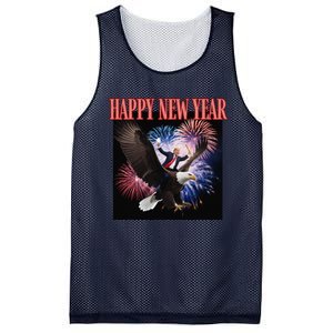 Funny Trump Happy New Year 2025 We Made History Donald Pump Mesh Reversible Basketball Jersey Tank