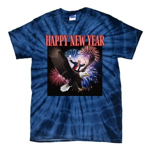 Funny Trump Happy New Year 2025 We Made History Donald Pump Tie-Dye T-Shirt