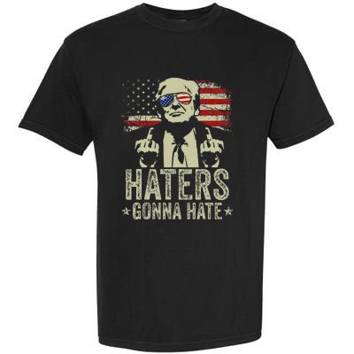 Funny Trump Haters Gonna Hate 2024 Humor Garment-Dyed Heavyweight T-Shirt