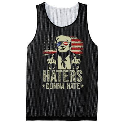 Funny Trump Haters Gonna Hate 2024 Humor Mesh Reversible Basketball Jersey Tank