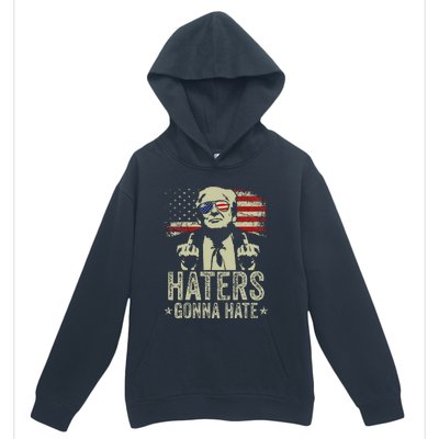 Funny Trump Haters Gonna Hate 2024 Humor Urban Pullover Hoodie