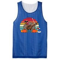 Funny Thanksgiving Hockey Player Team Dabbing Turkey Day Gift Mesh Reversible Basketball Jersey Tank