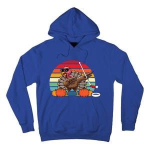 Funny Thanksgiving Hockey Player Team Dabbing Turkey Day Gift Tall Hoodie