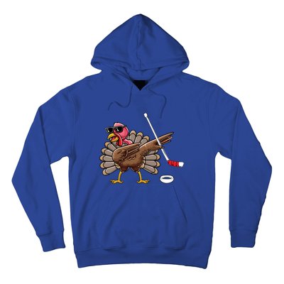 Funny Thanksgiving Hockey Player Team Dabbing Turkey Day Cute Gift Hoodie