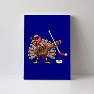 Funny Thanksgiving Hockey Player Team Dabbing Turkey Day Cute Gift Canvas