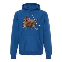 Funny Thanksgiving Hockey Player Team Dabbing Turkey Day Cute Gift Premium Hoodie