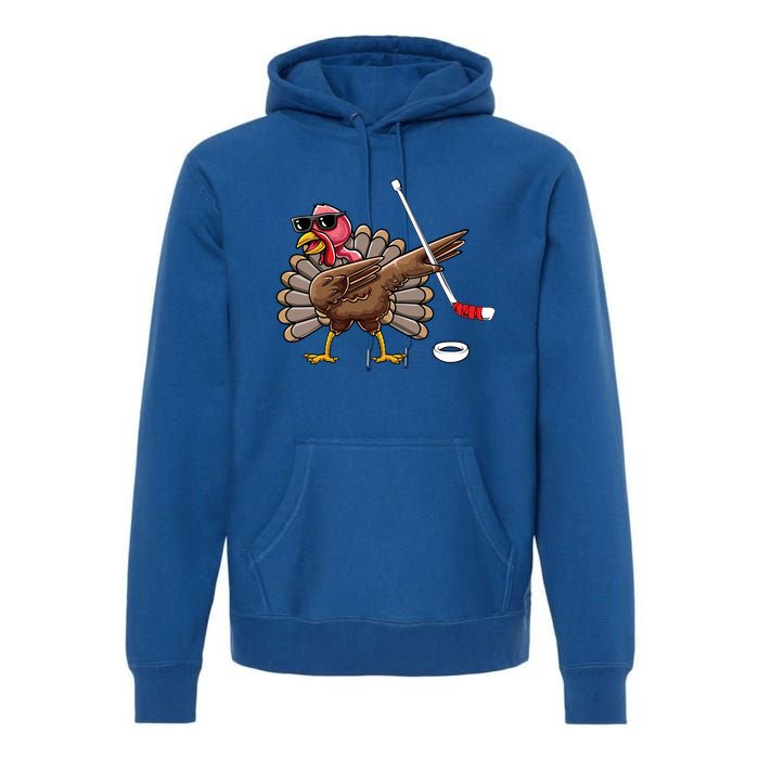 Funny Thanksgiving Hockey Player Team Dabbing Turkey Day Cute Gift Premium Hoodie