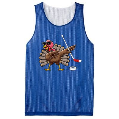 Funny Thanksgiving Hockey Player Team Dabbing Turkey Day Cute Gift Mesh Reversible Basketball Jersey Tank