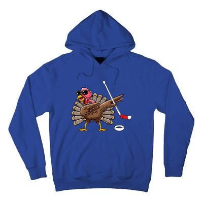 Funny Thanksgiving Hockey Player Team Dabbing Turkey Day Cute Gift Tall Hoodie