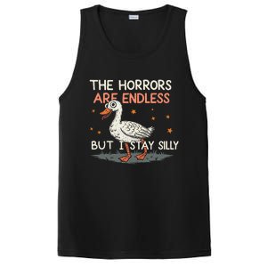 Funny The Horrors Are Endless But I Stay Silly Goose Meme PosiCharge Competitor Tank