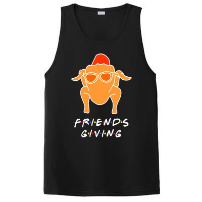 Funny Turkey Happy Friendsgiving Gift For Friends Cute Gift PosiCharge Competitor Tank