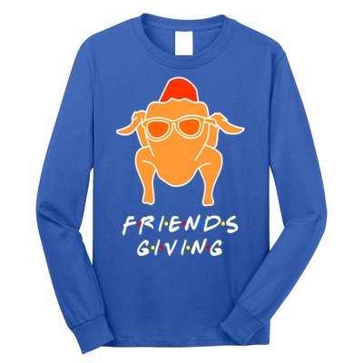 Funny Turkey Happy Friendsgiving Gift For Friends Cute Gift Long Sleeve Shirt