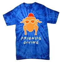 Funny Turkey Happy Friendsgiving Gift For Friends Cute Gift Tie-Dye T-Shirt