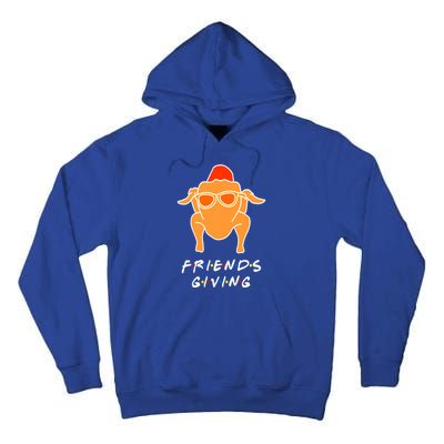 Funny Turkey Happy Friendsgiving Gift For Friends Cute Gift Tall Hoodie