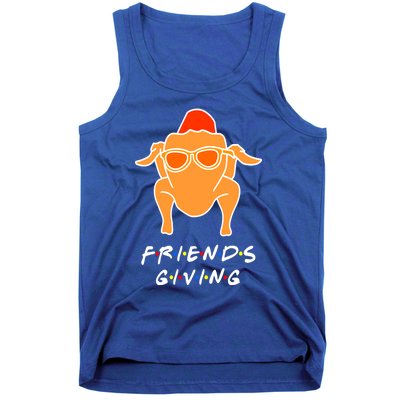 Funny Turkey Happy Friendsgiving Gift For Friends Cute Gift Tank Top