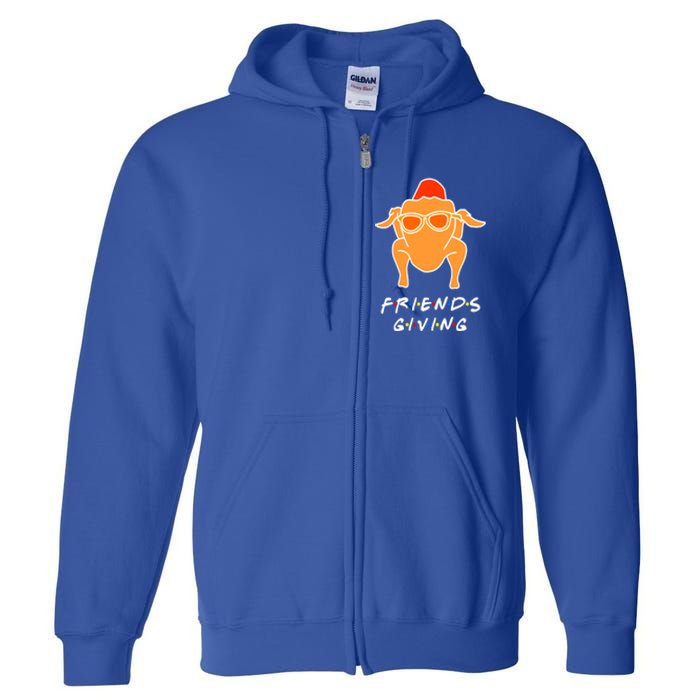 Funny Turkey Happy Friendsgiving Gift For Friends Cute Gift Full Zip Hoodie