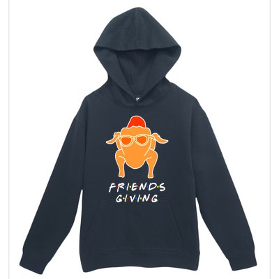 Funny Turkey Happy Friendsgiving Gift For Friends Cute Gift Urban Pullover Hoodie