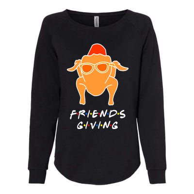 Funny Turkey Happy Friendsgiving Gift For Friends Funny Gift Womens California Wash Sweatshirt