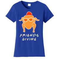 Funny Turkey Happy Friendsgiving Gift For Friends Funny Gift Women's T-Shirt