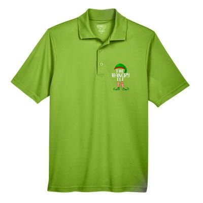 Funny The Hangry Elf Matching Family Christmas Gift Men's Origin Performance Piqué Polo