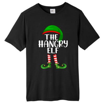 Funny The Hangry Elf Matching Family Christmas Gift Tall Fusion ChromaSoft Performance T-Shirt