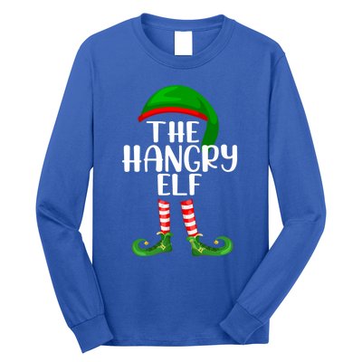 Funny The Hangry Elf Matching Family Christmas Gift Long Sleeve Shirt