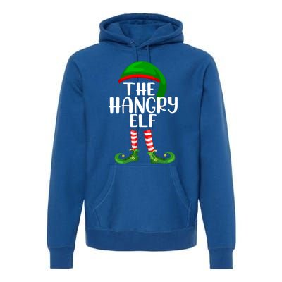 Funny The Hangry Elf Matching Family Christmas Gift Premium Hoodie