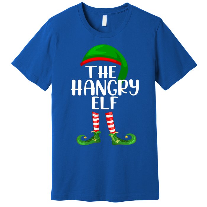 Funny The Hangry Elf Matching Family Christmas Gift Premium T-Shirt