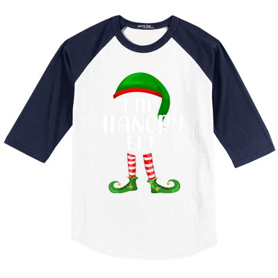 Funny The Hangry Elf Matching Family Christmas Gift Baseball Sleeve Shirt