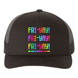 Friyay Teacher Happy Friyay Friday Yupoong Adult 5-Panel Trucker Hat