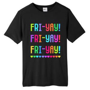 Friyay Teacher Happy Friyay Friday Tall Fusion ChromaSoft Performance T-Shirt