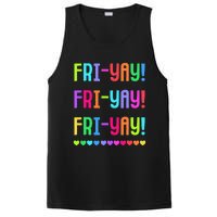 Friyay Teacher Happy Friyay Friday PosiCharge Competitor Tank