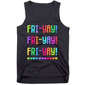 Friyay Teacher Happy Friyay Friday Tank Top