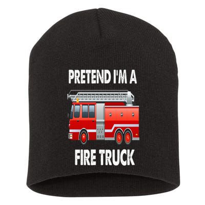 Fire Truck Halloween Costume Pretend I'm A Fire Truck Short Acrylic Beanie