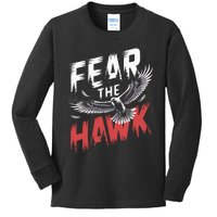 Fear The Hawk Kids Long Sleeve Shirt