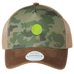 Funny Tennis Heartbeat Art For Tennis Player Men Women Legacy Tie Dye Trucker Hat