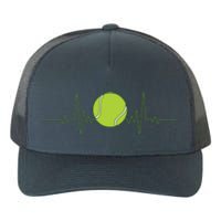 Funny Tennis Heartbeat Art For Tennis Player Men Women Yupoong Adult 5-Panel Trucker Hat