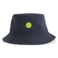 Funny Tennis Heartbeat Art For Tennis Player Men Women Sustainable Bucket Hat