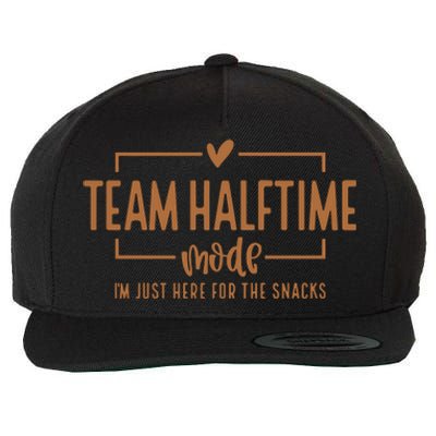 Football Team Halftime Mode, I'm Just Here For The Snacks Wool Snapback Cap