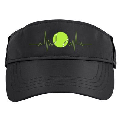 Funny Tennis Heartbeat Art Gift For Tennis Player Men Women Kids Gift Adult Drive Performance Visor