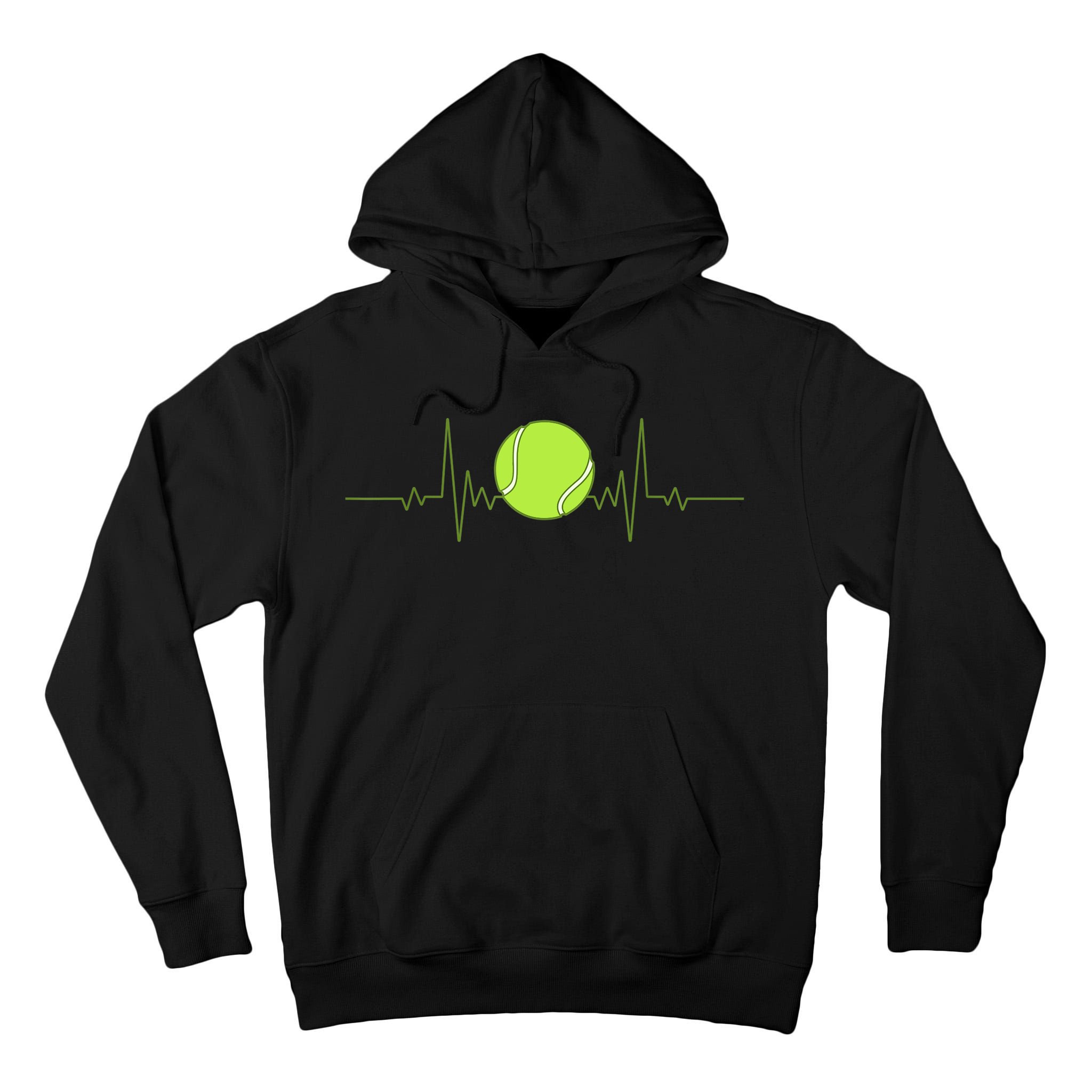 Funny Tennis Heartbeat Art Gift For Tennis Player Men Women Kids Gift Tall Hoodie